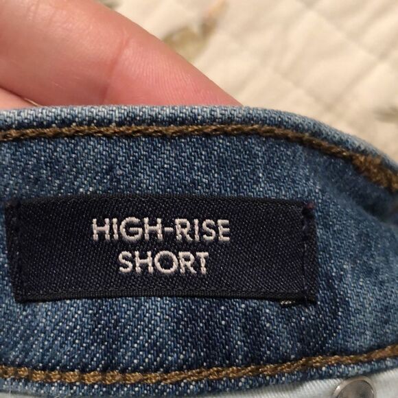 J. Crew 29 High-Rise Cuffed Blue Denim Shorts - Picture 13 of 14